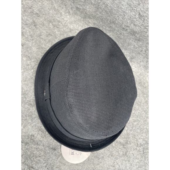 VTG Y2k Peter Grimm Men's Sz S/M Chaos Fedora Hat Black/Charcoal NEW True Charac - Picture 10 of 10